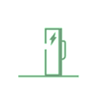 icono punto de carga de vehículo eléctrico